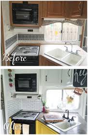 Rv Remodel Hack Ideas 91 Remodeled Campers Camper Kitchen Camper Renovation