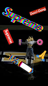 Our drip is known to make the biggest statements even on the smallest paws. Supreme Spongebob Wallpaper Supreme Wallpaper Funny Phone Wallpaper