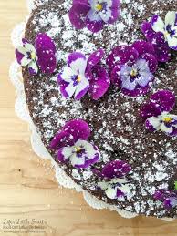 Check spelling or type a new query. Single Layer Chocolate Cake With Edible Flowers Life S Little Sweets