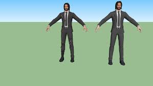 We have high quality images available of this skin on our site. John Wick 3d Warehouse