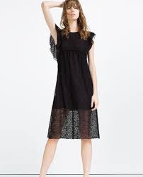 Image 1 Of Lace Dress From Zara Women Lace Dress Lace Midi Dress Funky Dresses