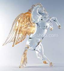 Mit den flügeln wild schlagen. Pegasus Pferde Zanetti Murano Murano Glass Shop
