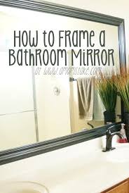 This simple diy looks like a million bucks, but only costs. How To Frame A Mirror Diy Bathroom Mirror Frames Tutorial A Mom S Take