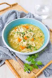 Creamy chicken and rice soup. Chicken And Rice Soup Instant Pot Cookin Canuck
