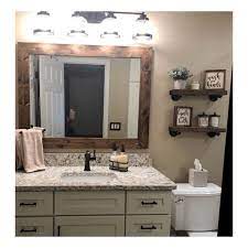 dark walnut mirror farmhouse wood frame mirror rustic wood mirror bathroom mirror wall mirror vanity mir bathroom mirror frame wood mirror bathroom mirror