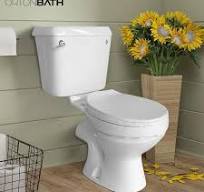 Ortonbath Traditional Ecological Single Front Side Lever Washdown Two-Piece  Toilet with Round Bowl Comfort Height Africa 2PC Toilet Pan