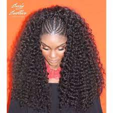 Curly Fulani Crochet Braids By Curly Coiffure Book At Www Curlycoiffure Com Half Braided Hairstyles Braided Hairstyles Braided Bun Hairstyles
