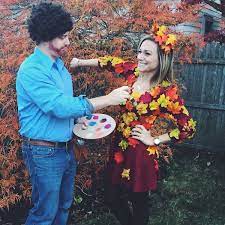 Diy Bob Ross Costume Halloween Paare Baum Kostum Halloween Kleidung