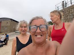 Greetings from the beach My horse love to swim in the Baltic sea.