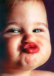 You Re Being A Baby Make Dad Proud Letters To Home Baby Kiss Funny Baby Faces Funny Babies