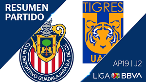 Final segunda parte, guadalajara 2, tigres 0. Resumen Y Goles Guadalajara Vs Tigres Uanl Liga Bbva Mx Apertura 2019 Jornada 2 Youtube