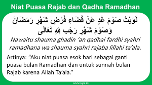 Atau disebut juga dengan niat puasa qodho atau niat puasa ganti dari semua illat atau alasan 7. Niat Puasa Ramadhan Ganti