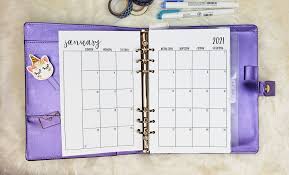 Plan your best year with this free planner 2021 in printable pdf. Free Printable A5 Monthly Planner Inserts For 2021 Planning Inspired