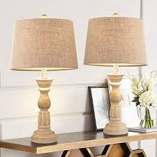 End Tables 84 99 Oneach Table Lamps Set Of 2 For Living Room Lamps Vintage With Shade White The Fabric Shade Ex In 2020 Vintage Table Lamp Bedroom Lamps Table Lamp