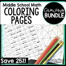 It is fairly common for. Middle School Math Coloring Worksheets Teaching Resources Tpt