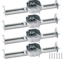 Tandefio 4 Pcs Adjustable Ceiling Fan Bracket Ceiling ...