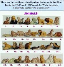 Canadian Animal Set Red Rose Tea Canadian Animals Figurines