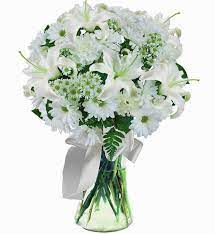 Maybe you would like to learn more about one of these? White Lily Sympathy Bouquet Avas Flowers