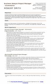 Business Analyst Project Manager Resume Samples Qwikresume