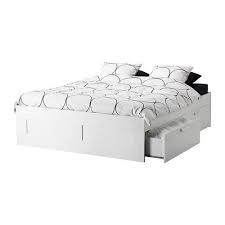 Sotto la base, questo letto nasconde un ampio contenitore. Ikea Brimnes Struttura Letto Matrimoniale Con Cassetti Bianco 140x200 Cm Giroletto Letto Contenitore Idee Arredamento Camera Da Letto