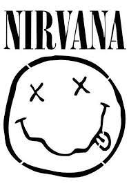 Custom 10x10 Stencil Band Stickers Band Logos Nirvana Logo