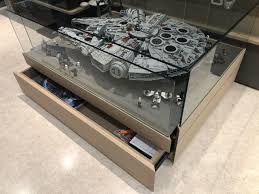 Watch Out For The Ultimate Millennium Falcon 75192 Assembled And Star Wars Room Lego Display Case Display Coffee Table