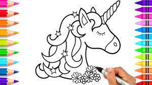 Maybe you would like to learn more about one of these? How To Draw A Unicorn For Kids Easy Unicorn Coloring Pages Easy To Draw Youtube
