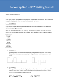 Put the letters in order to make up words. Ks2 Writing Module Follow Up 1