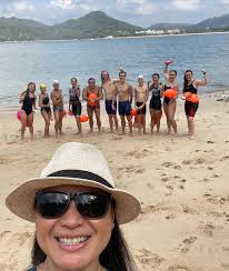 Awesome performances from everyone yesterday at the Peng Chau Challenge.  Podium for every single swimmer! @shushupu revealed herself as an expert  iPhone photographer. Great race @openwaterswimserieshk thanks for  organising! Next up X