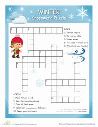 These templates can assist you as you create custom puzzles for upcoming projects or tasks. Snow Crossword Puzzle Worksheet Education Com Crossword Puzzle Kids Crossword Puzzles Crossword