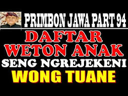 Diberkahi keberuntungan, 5 weton ini rejekinya mengalir deras hingga lanjut usia; Daftar Weton Anak Pembawa Rizqi Keberuntungan Bagi Kedua Orang Tuanya Primbon Jawa Sms94 Youtube