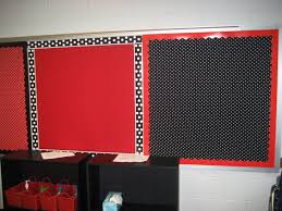 Black And White Sign Board Bulletin Board Idea Red Classroom Theme Red Classroom Red Classroom Decor