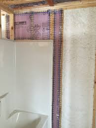 It stops heat escaping, which can be especially important given that the bathroom is one of the warmest rooms in the house. Moisture Resistant Rigid Foam Insulation Was Installed To Provide A Continuous Air And Thermal Barrier Behind The Tub Shower Insert Building America Solution Center