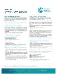 But ovarian cancer may cause the following symptoms: Fillable Online The Subtle Symptoms Of Ovarian Cancer What A Survivor Fax Email Print Pdffiller