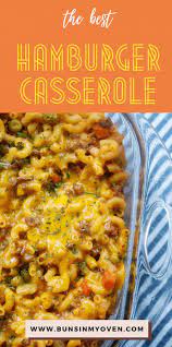 Easy Hamburger Casserole Recipe Hamburger Casserole Recipes Easy Hamburger Casserole