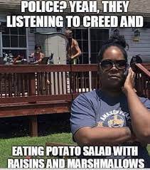Someone actually suggested adding raisins to potato salad on yesterday's potato salad thread. Go Ahead Call It In Meme