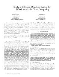 There are two kinds of ddos attacks which occur due to inundation of data packets to the targeted computer cloudoye is a leading distributed denial of service attack offering solutions on cloud server hosting & dedicated servers hosting. Pdf Study Of Intrusion Detection System For Ddos Attacks In Cloud Computing Hesam Forootan Academia Edu