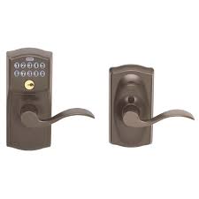 Schlage Fe595vcam716acc Aged Accent Entry Lever Keypad Lock Schlage Keypad Lock Keypad Door Locks