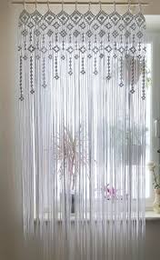 Macrame Window Curtain Macrame Door Curtain Wedding Backdrop White Cotton Woven Curtain Makramee Vorhang Makramee Anleitung Armband Hakeln Korb Muster