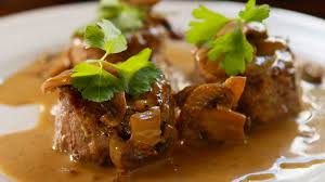 Pork loin with parmesan and roasted garlic cream sauce. Pork Fillet Mushroom Sauce Tenderloin Easy Meals With Video Recipes By Chef Joel Mielle Recipe30