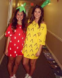 Strawberry And Pineapple Halloween Costume Tween Halloween Costumes Partner Halloween Costumes Halloween Costumes Friends