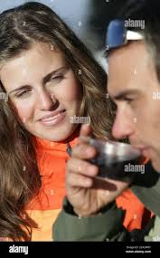 Green snow jacket hi-res stock photography and images