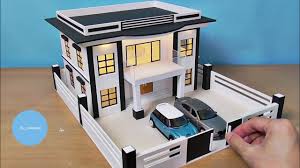 This can flash and flicker realistically, without putting out a lot of heat, making it ideal for tight locations in a doll's house. Making A Modern Residential Building Model Miniature House 22 Youtube