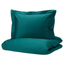 Luktjasmin Komplet Poscieli Ciemnozielony 150x200 50x60 Cm Kupuj Online Lub W Sklepie Ikea Ikea Quilt Cover Ikea Return Policy