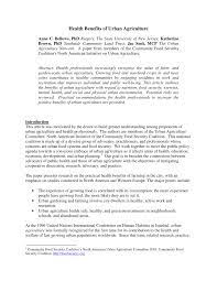 Pdf Health Benefits Of Urban Agriculture