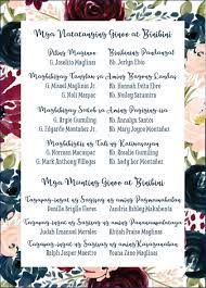 Wedding Invitation Filipiniana Wedding Theme Filipiniana Wedding Filipino Wedding