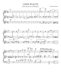 Print And Download In Pdf Or Midi Love Waltz Christian Henson Free Sheet Music For Piano Made By Maud Guitar Chords For Songs Sheet Music Piano Sheet Music