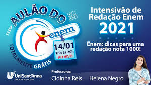 O enem, como você já sabe, é uma prova importante para que o estudante garanta uma vaga na faculdade e possa dar início à sua jornada profissional. Aulao Do Enem 2021 Unisant Anna