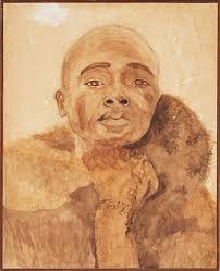 EVA BERGH. Porträtt av Krzysztof, akvarell, signerad och daterad 2001.  Konst