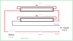 Double Tube Light Circuit Diagram